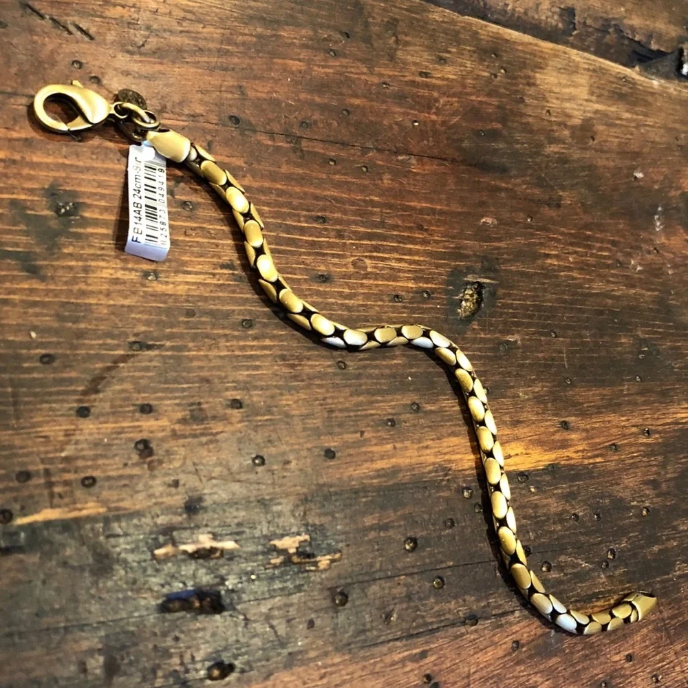 Last Ones!! 9” Solid Brass Snake Bracelet NWT